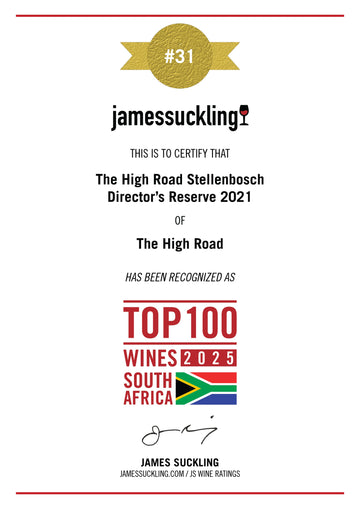 Top rating received from James Suckling for Director's Reserve 2021!